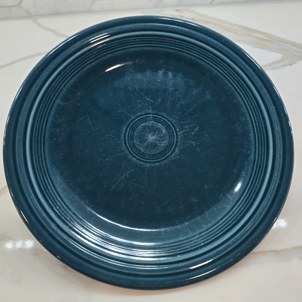 EUC Fiesta Classic Rim 10 1/2 Inch Dinner Plate
